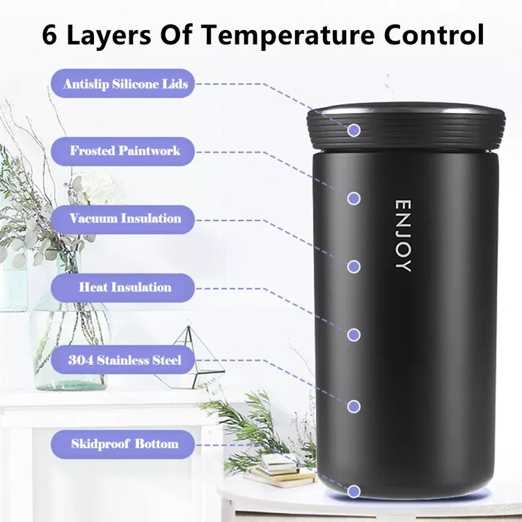 تراول ماگ مدل Enjoy گنجایش 350 میل استیل ۳۱۶ رنگ بندی موجود