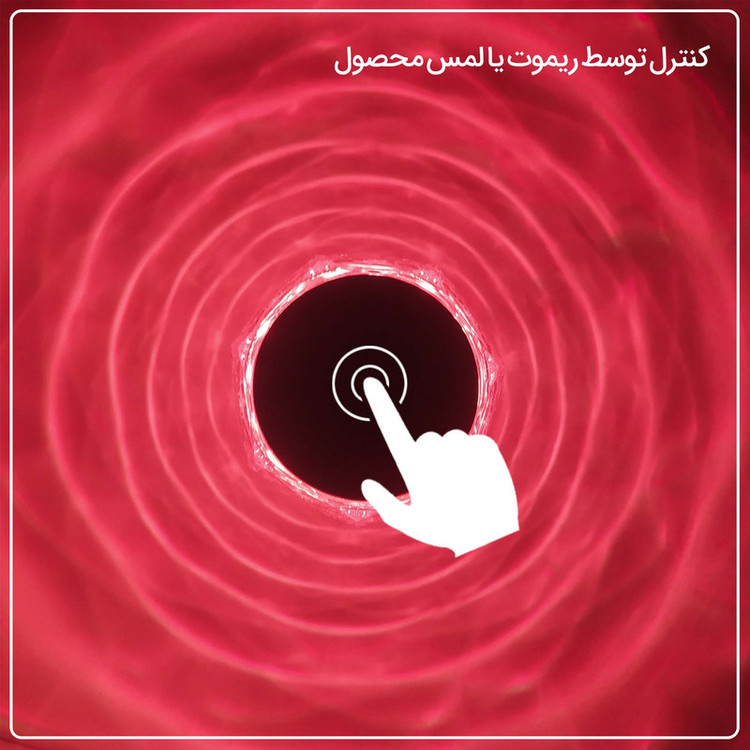 آباژور و چراغ خواب لمسی کریستالی با رقص نور