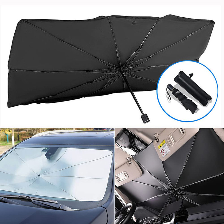 چتر آفتابگیر خودرو با کاور چرمی Brella Shield