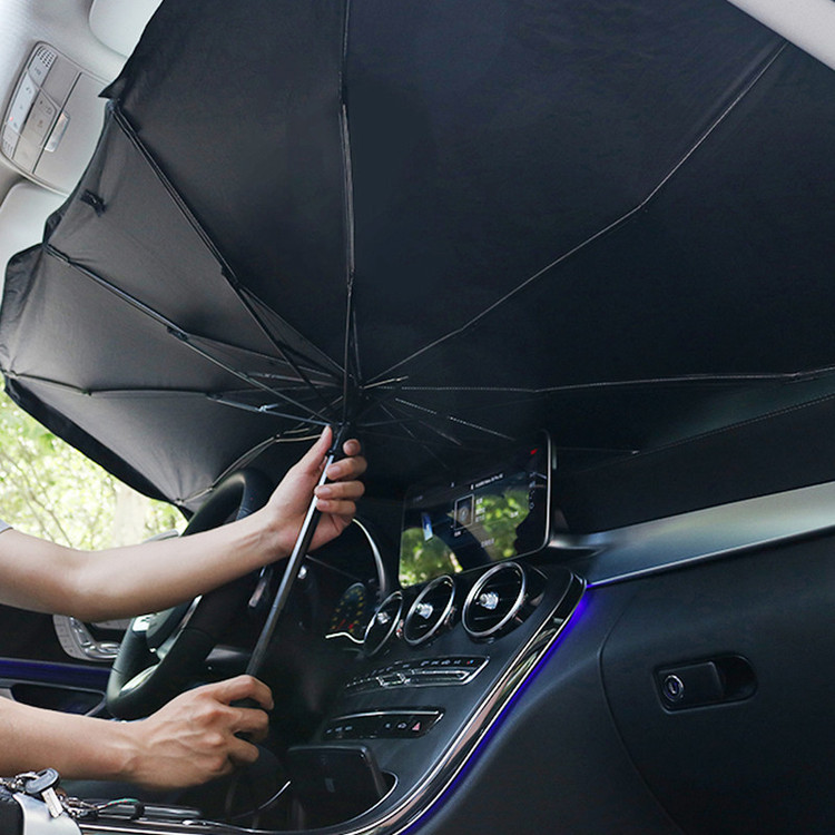 چتر آفتابگیر خودرو با کاور چرمی Brella Shield