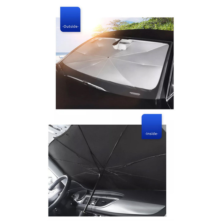 چتر آفتابگیر خودرو با کاور چرمی Brella Shield