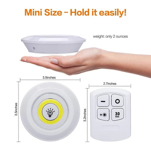 چراغ زیر کابینتی ریموت دار مهتابی