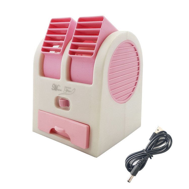مینی کولر آبی رومیزی دو دریچه USB