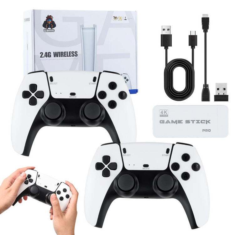 کنسول بازی Game Stick pro گیم استیک پرو اورجینال همراه مموری ۶۴ اورجینال تایوان ۲۰ هزار بازی