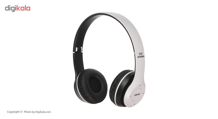 هدفون بلوتوثی مدل P47 بدون قابلیت نویز کنسلینگ، درگاه شارژ Micro USB، دارای شیار کارت حافظه